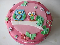 bird birthday cake